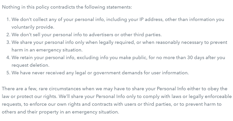 Privacy — It Pushes the Right Buttons