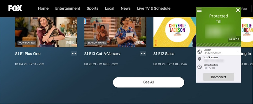 Works With: Fox, Channel 4, Hulu, Kodi, YouTube