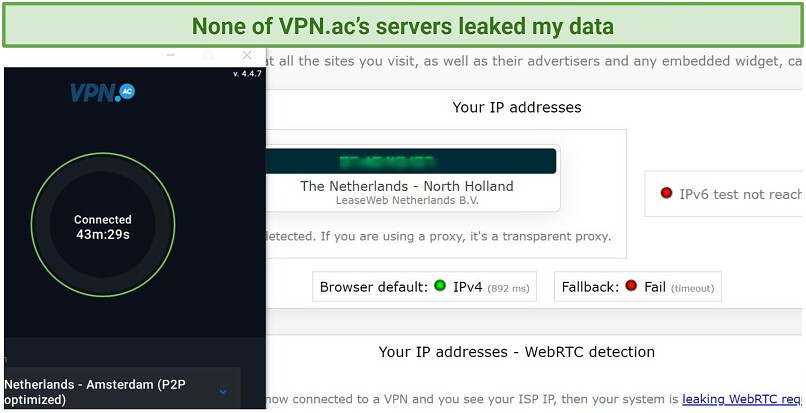IP, DNS, WebRTC, and IPv6 Leaks