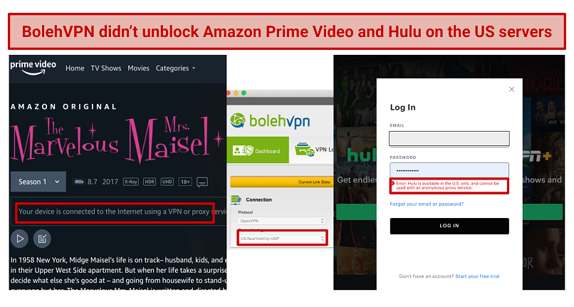 Blocked By: Netflix Canada, Amazon Prime Video, ESPN+, and Hulu