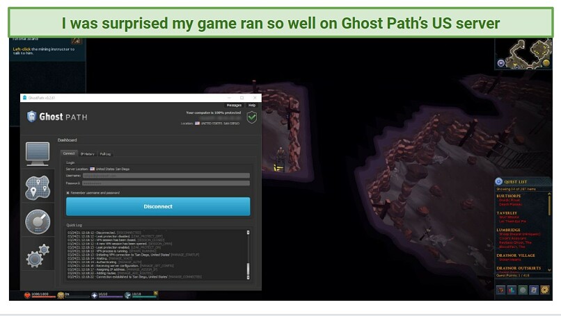 Are Ghost Path’s Speeds Fast Enough for Gaming? Only on Some Servers
