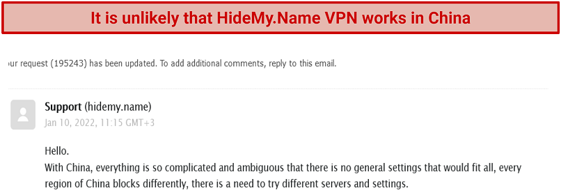 Does HideMy.Name VPN Work in China? Unlikely