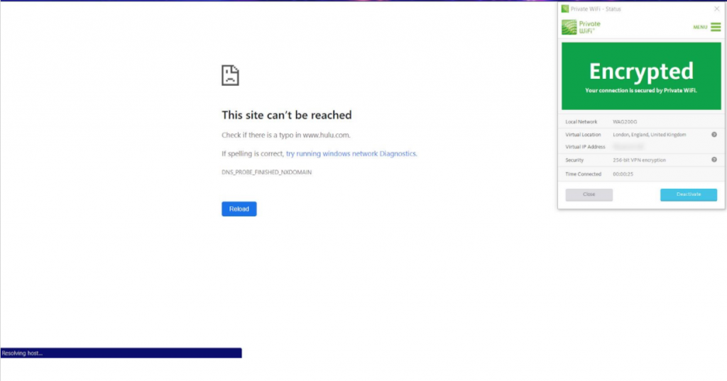 Blocked By: Amazon Prime Video and Hulu