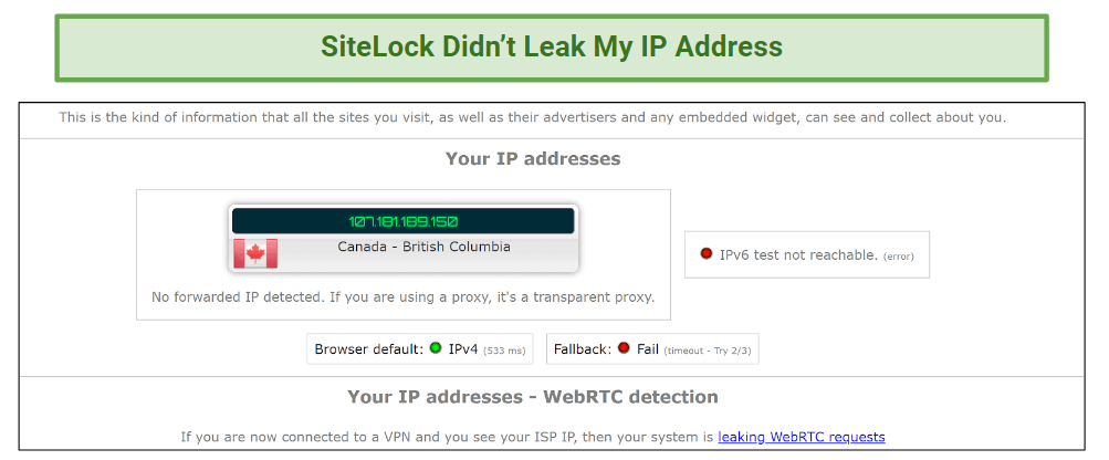 Privacy – Collects Information
