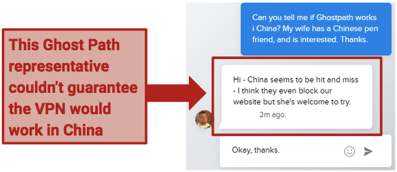 Does Ghost Path Work in China? No Promises