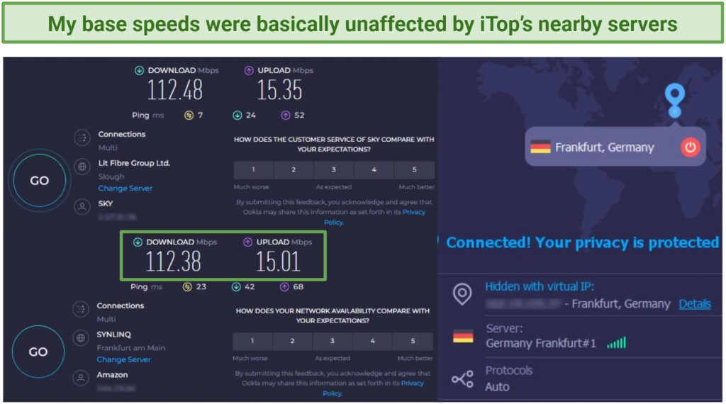 Speed — Fast Unless Servers Are Very Far Away
