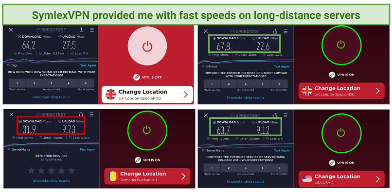 Speeds — Impressive, but Only on Long-Distance Servers