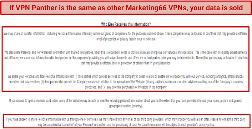 Privacy — Contradictory Information Provided
