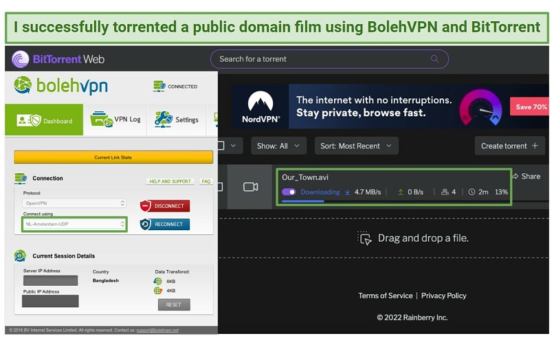 Torrenting — Good on Some Servers